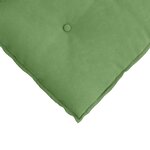 vidaXL Coussin de Dos Vert clair 80 x 50 cm Tissu en velours côtelé