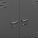 vidaXL Coffre de rangement industriel Anthracite 90x40x100 cm Acier