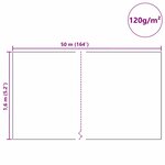 vidaXL Fleece de protection des plantes contre le gel Blanc 50 x 1 6 m