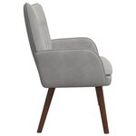 vidaXL Sofa 2 places Gris clair 115 x 61 x 87 cm Velours (V)