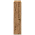 vidaXL Bibliothèque chêne artisanal 100x33x135 cm bois d'ingénierie