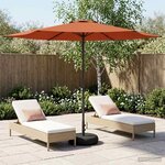 vidaXL Parasol de jardin avec base 300 x 300 cm Polyester