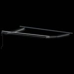 vidaXL Auvent rétractable automatique avec LED anthracite et blanc