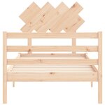 vidaXL Cadre de lit sans matelas 100x200 cm bois massif