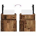 vidaXL Meuble de lavabo mural Bois ancien 49 x 41 x 63 cm
