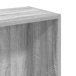 vidaXL Bibliothèque sonoma gris 80x24x76 cm bois d'ingénierie