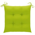 vidaXL Chaises de jardin lot de 8 avec coussins Bois de teck massif