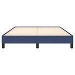vidaXL Cadre de lit sans matelas bleu 140x200 cm tissu
