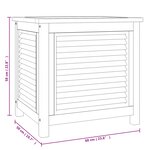 vidaXL Boîte de rangement de jardin et sac 60x50x58cm bois massif teck