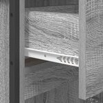 vidaXL Cabinet de salle de bain Gris Sonoma 40 x 30 x 100 cm