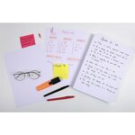 Étui de 100 fiches - bristol quadrillé 5x5 non perforé 210x297mm - Blanc EXACOMPTA