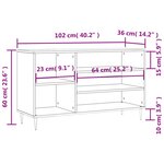 vidaXL Armoire à chaussures Chêne sonoma 102x36x60cm Bois d'ingénierie