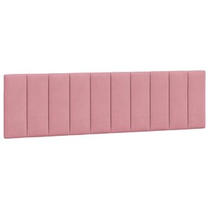 vidaXL Coussin de tête de lit Hanko rose 180 cm velours