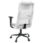 Chaise fauteuil siège de bureau informatique étude réglable en hauteur blanc 02_0024064