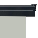 vidaXL Auvent latéral de balcon 125x250 cm Gris