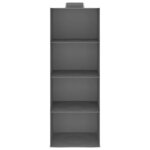 vidaXL Étagères suspendues de rangement 2 Pièces 4 niveaux Tissu