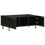 vidaXL Table basse noir 100x54x40 cm bois d'ingénierie
