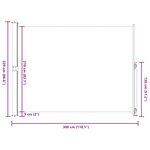 vidaXL Auvent latéral rétractable de patio 220x300 cm Gris