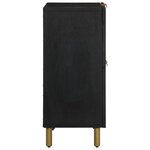 vidaXL Buffet noir 60x33x75 cm bois d'ingénierie