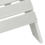 vidaXL Ensemble de Salon de Jardin 3 Pièces HDPE Blanc