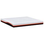 vidaXL Matelas Blanc  Gris 180 x 200 cm Mousse
