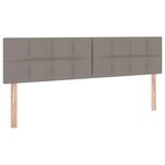 vidaXL Lit avec rangement et matelas avec matelas Taupe 160 x 200 cm