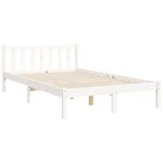 vidaXL Cadre de lit sans matelas blanc 160x200 cm bois de pin massif