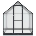 vidaXL Serre de jardin avec porte Anthracite 183 5 x 243 5 x 207 cm