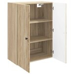vidaXL Armoire Murale 66 x 34 5 x 90 cm Bois d'ingénierie Chêne Sonoma