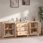 vidaXL Buffet 210x35x80 cm Bois massif de pin