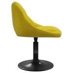 vidaXL Chaises à manger pivotantes lot de 4 jaune moutarde velours