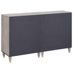 vidaXL Buffet 2 Pièces Gris 60 x 33.5 x 75 cm Bois de manguier massif