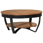 vidaXL Table basse 65x65x32 cm Bois d'acacia solide