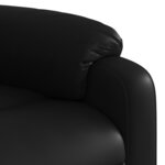 vidaXL Fauteuil de massage inclinable noir similicuir