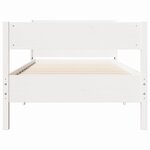 vidaXL Cadre de lit sans matelas blanc 90x190 cm bois de pin massif