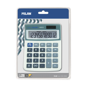 Calculatrice bleue 12 chiffres
