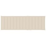 vidaXL Chaise longue double et coussins crème Bois de pin imprégné