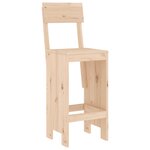 vidaXL Tabourets de bar lot de 2 40x48 5x115 5 cm bois massif de pin