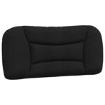 vidaXL Cadre de lit avec tête de lit Noir 80x200 cm Tissu