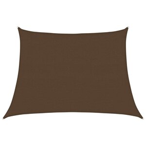 vidaXL Voile d'ombrage 160 g/m² Marron 4/5x3 m PEHD