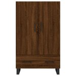 vidaXL Buffet haut chêne marron 69 5x31x115 cm bois d'ingénierie