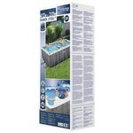 Bestway Ensemble de piscine rectangulaire Power Steel 412x201x122 cm