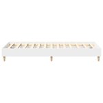 vidaXL Cadre de lit sans matelas blanc 90x190 cm bois d'ingénierie