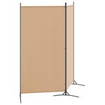 vidaXL Paravent à 2 panneaux Beige 175 x 180 cm Tissu