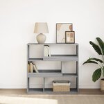 vidaXL Bibliothèque/Séparateur de pièce sonoma gris 100x33x94 5 cm