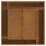 vidaXL Braise Marron 60 x 60 x 30 cm Acier