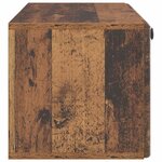 vidaXL Meuble TV mural 98 x 31 x 30 cm Bois ancien Bois d'ingénierie