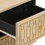 vidaXL Table de chevet 40x33x46 cm Bois de manguier solide