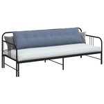 vidaXL Coussin de Dos Bleu 200 x 50 cm Tissu en velours côtelé