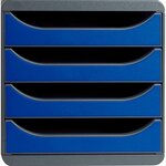 Module De Classement Big Box 4 Tiroirs Iderama - Bleu Royal - Exacompta
